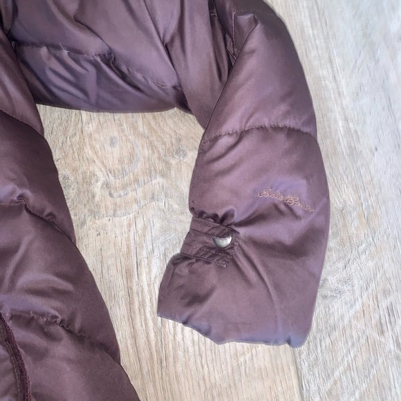 EDDIE BAUER vtg puffer Down lodge Parka jacket s - Picture 4 of 6